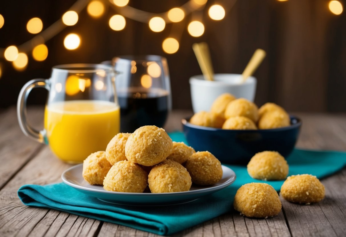 En livlig scene med fejring af Fastelavn med lækre glutenfri fastelavnsboller